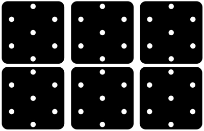 Coasters set of Six